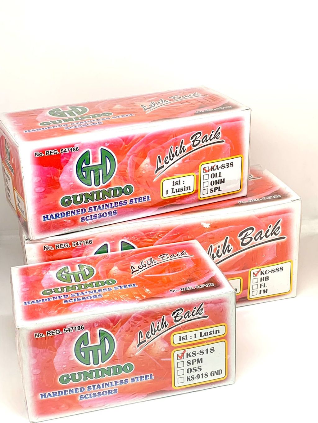 

Gunting GUNINDO Sister BESAR 888 / TANGGUNG 838 / KECIL 818