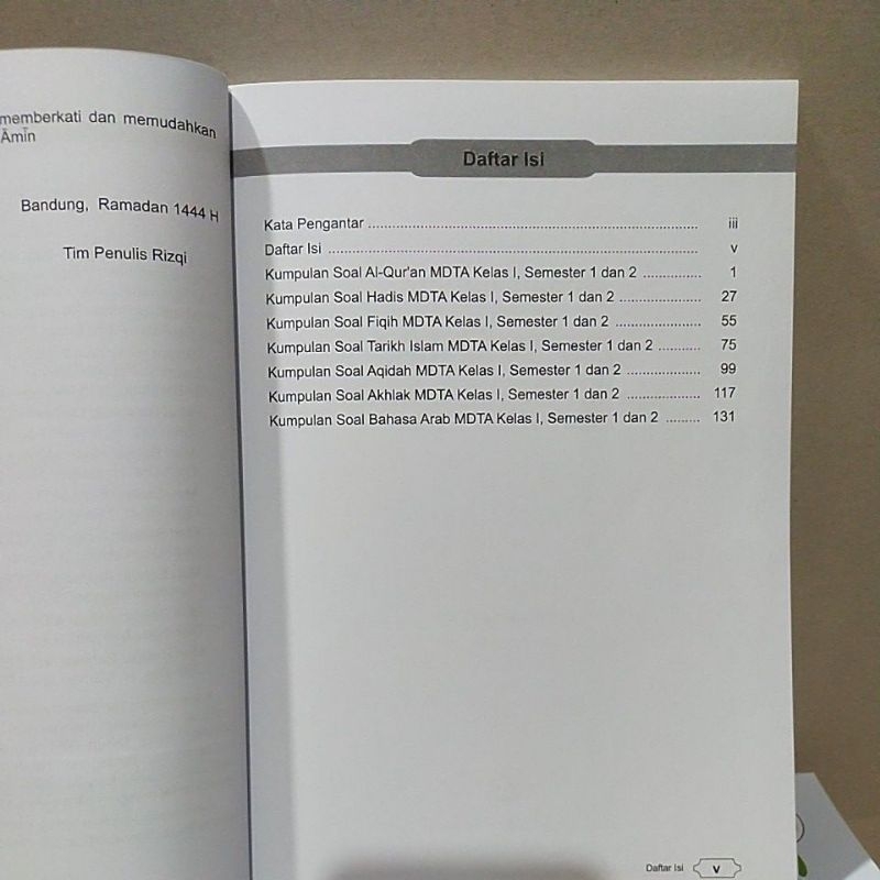Siap Menghadapi PAS dan PAT Kumpulan Soal MDTA Semester 1 dan 2 untuk Kelas 1,2,3 dan 4 MDTA