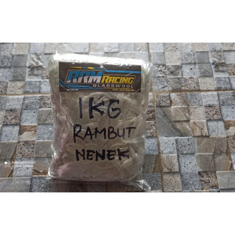 1KG GLASWOOL RAMBUT NENEK GASBUL NENEK GASPUL RAMBUT NENEK GASBUL PREMIUM NENEK
