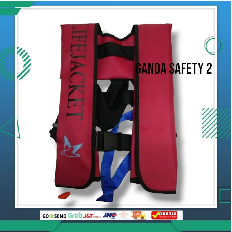 Pelampung Life Jacket Marlin CO2 Otomatis Pelampung Safety Life Jacket Co2