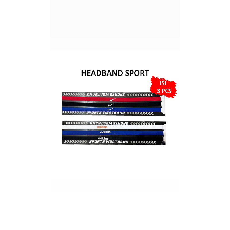 HEADBAND SPORT / HAIRBAND SPORT OLAHRAGA PRIA WANITA