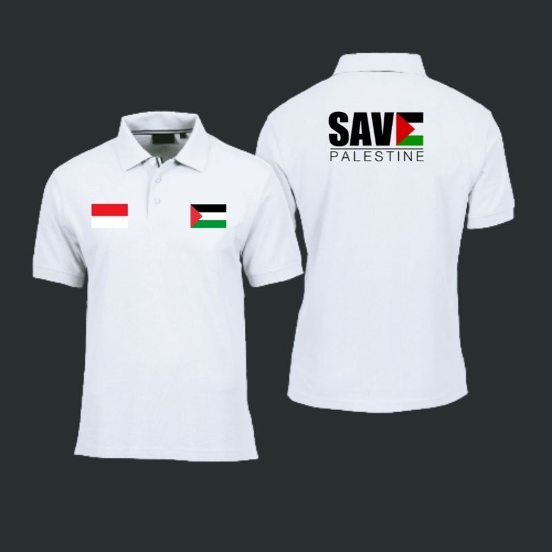Kaos save Palestina kaos polo Krah
