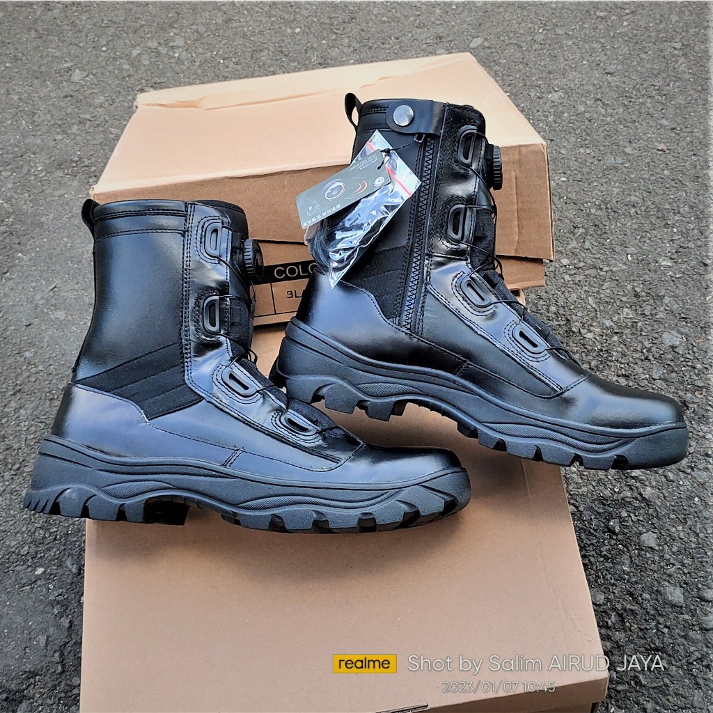 sepatu pdl polri sling putar jatah 2023