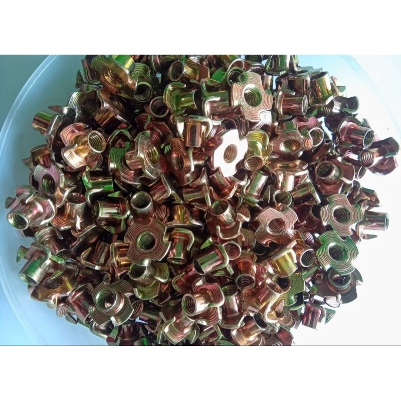 Mur10 BUAH MUR CAKAR M6 TEE NUT M6 X 9 T NUT M6 MUR FURNITURE KNOCKDOWN SEPEAKER SPEKER SEPEKER DIAM