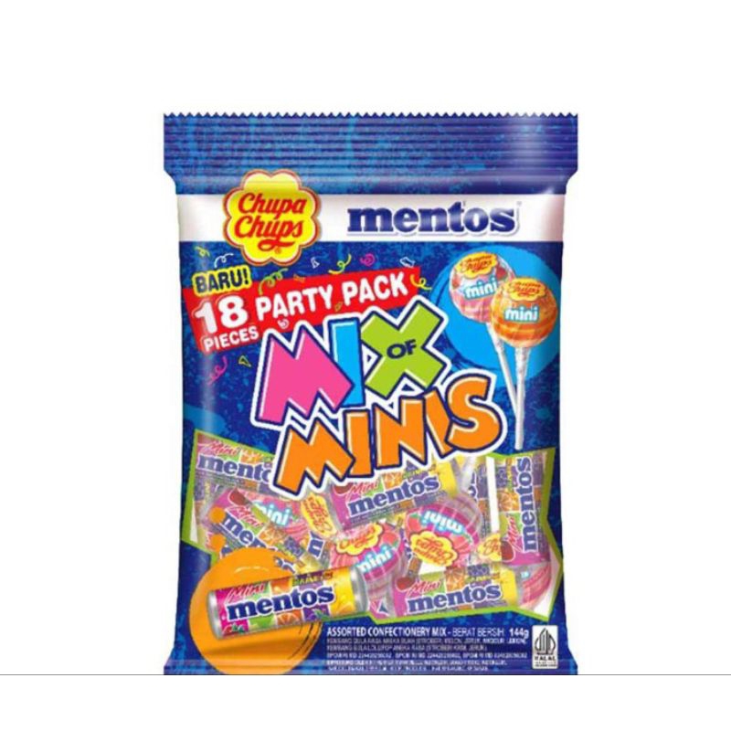 

mentos mix minis 144gr