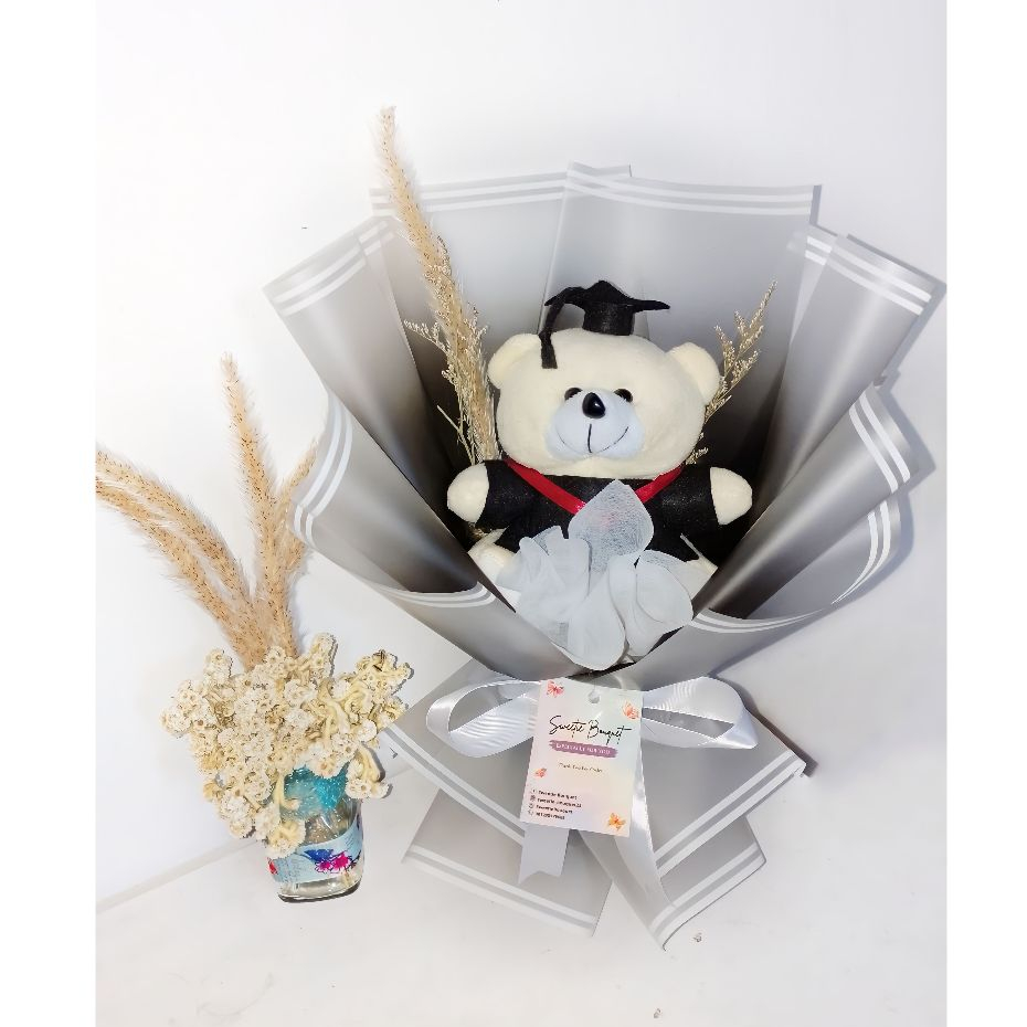 [1 HARI JADI] BUKET BONEKA WISUDA GRADUATION HARI GURU HADIAH ULANG TAHUN WEDDING BONEKA PROFESI PAR