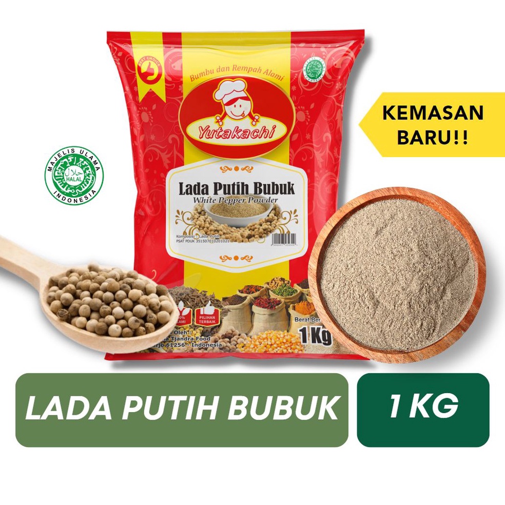 

87 MURNI Lada Putih Bubuk 1 Kg / Merica Bubuk Kiloan/ Pepper Powder / Bumbu Rempah Herbal / Rempah Asli Indonesia Kualitas Premium / Bumbu Rempah Bubuk Pusat Bumbu Bayar Di Tempat