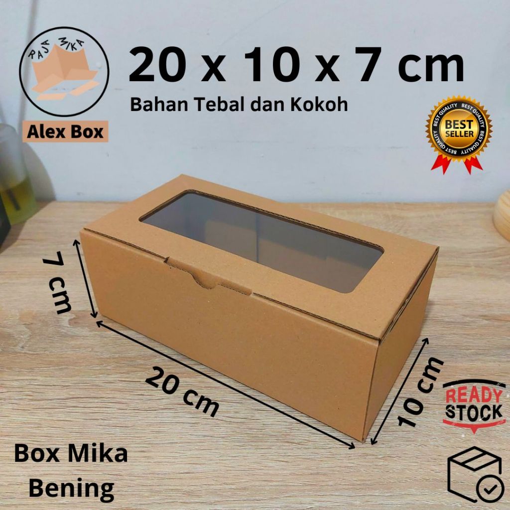 

Kardus Mika 20 x 10 x 7 cm... model diecut, untuk kue hampers dll