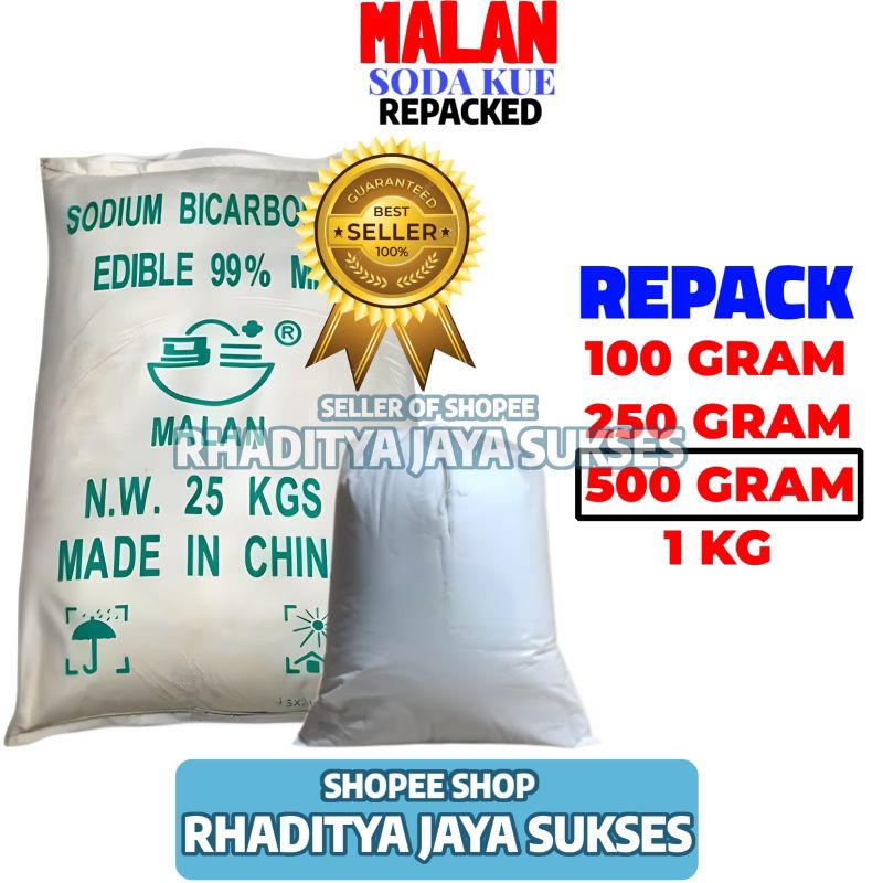 

Soda Kue Malan Sodium Bicarbonate 500 Gram Repacked