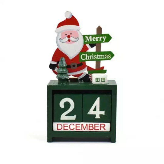

Unik Kalender Natal Kayu / Christmas Calendar Wooden / Kado Natal - Santa Diskon
