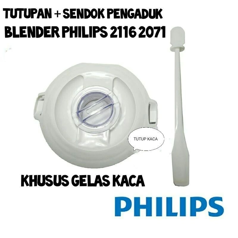 Tutup gelas blender jus philips KACA tutup + sendok blender philips HR 2116/2071