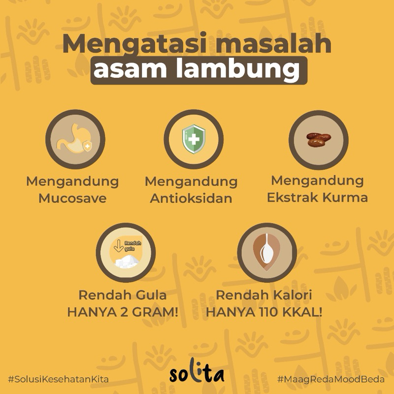 

SOLITA Minuman Serbuk Umbi Garut untuk Atasi Asam Lambung, Maag, dan GERD - SACHETAN
