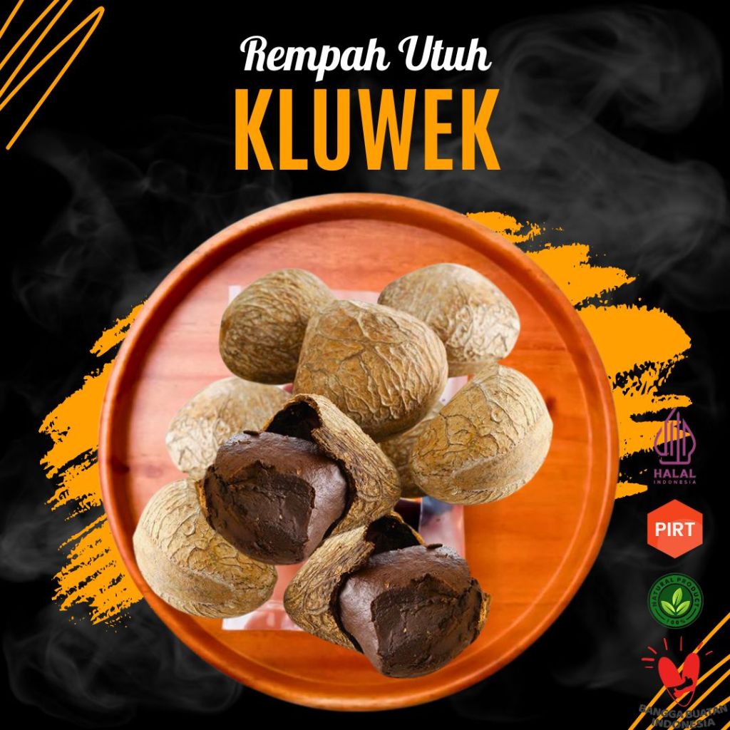 

Biji Kluwek / Kluwak/ Keluak / Kepayang untuk Bumbu Rawon Rempah (100 GRAM)