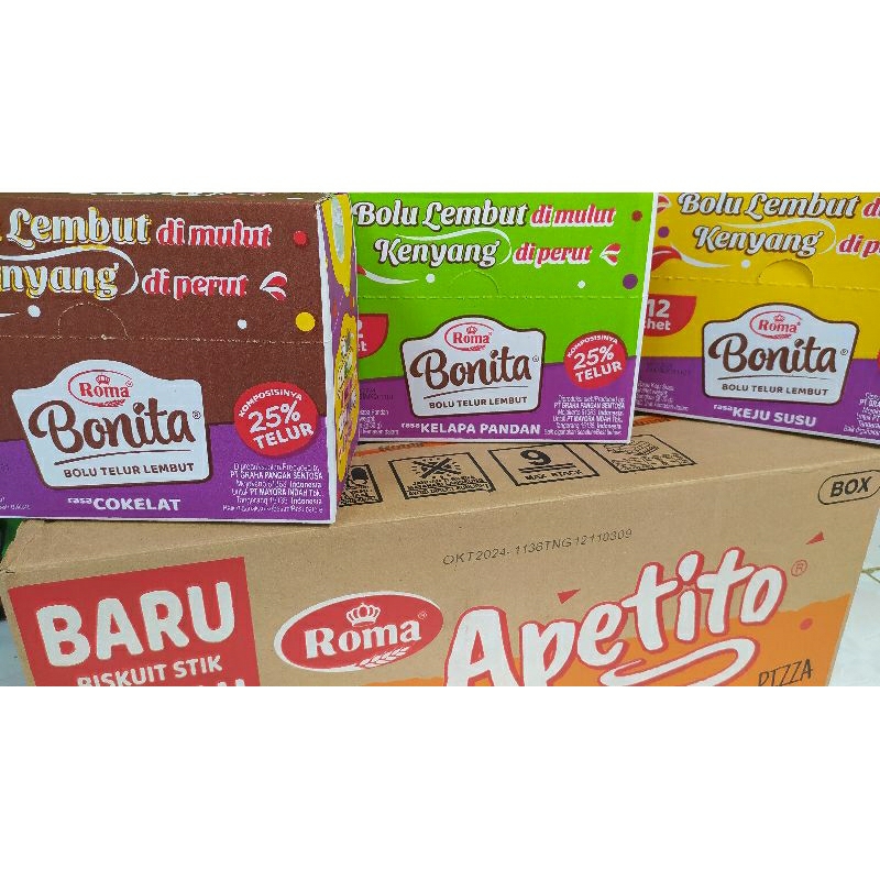 

Roma Bonita Bolu Telur Lembut isi 12 Pcs