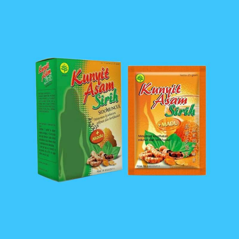 

Kunyit Asam Sirih Plus Madu 1 Box Isi 5 Sachet