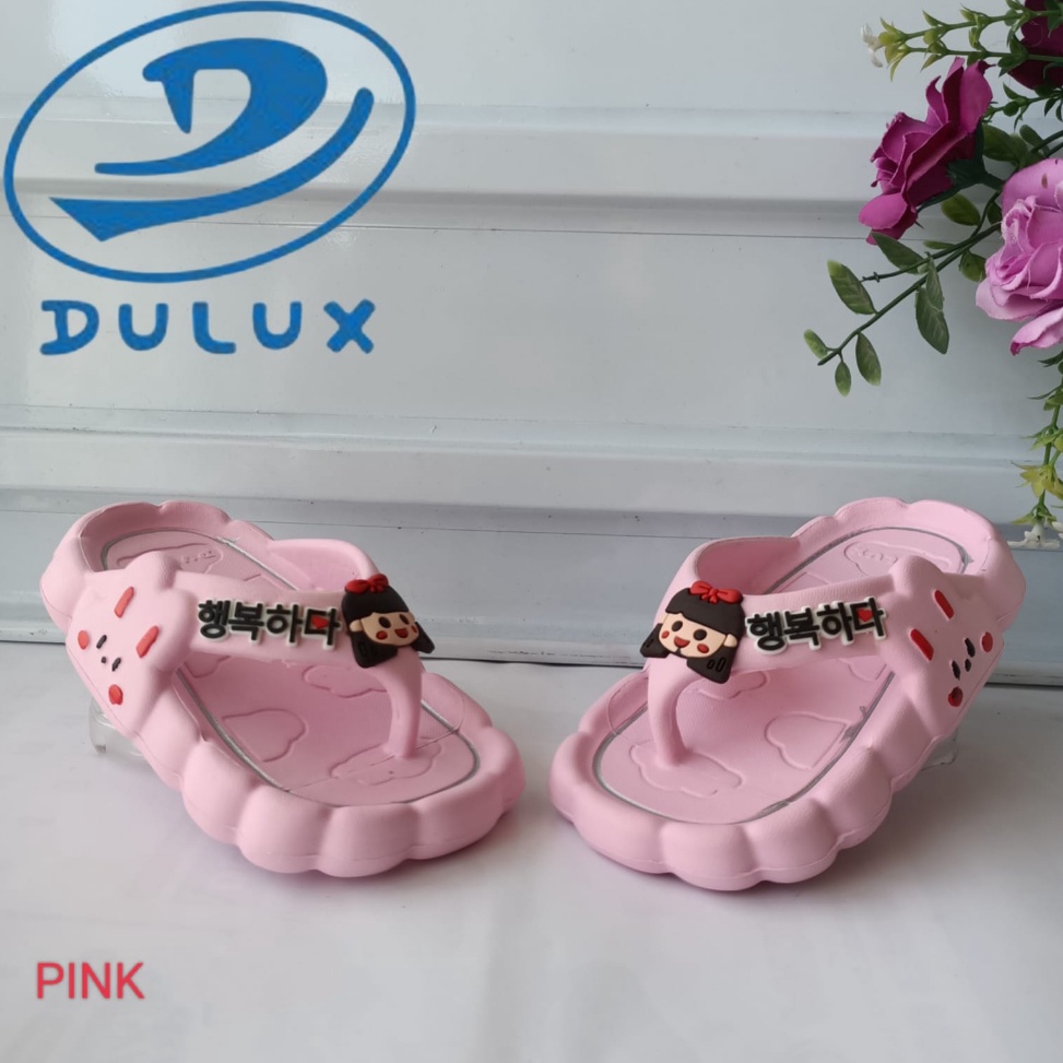 Grosir↔ gos DULUX 526DC Sandal Jepit Anak Perempuan Model Japit KOREA Style Sandal Anak Perempuan Se