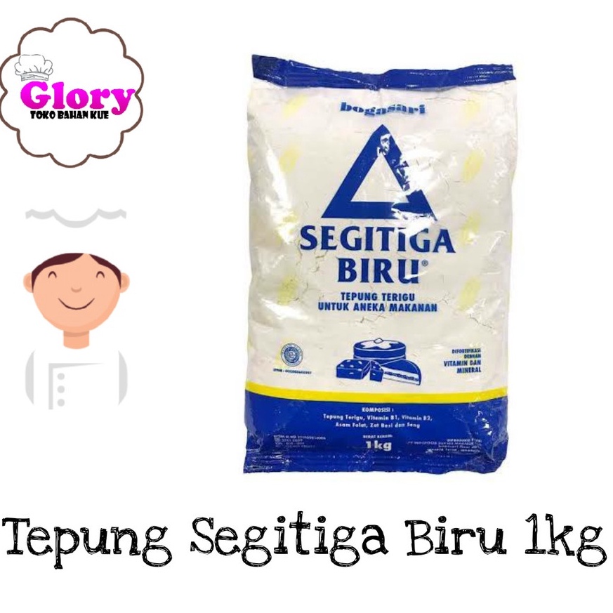 

[COD 0E85] tepung terigu segitiga biru 1 kg Big Sale