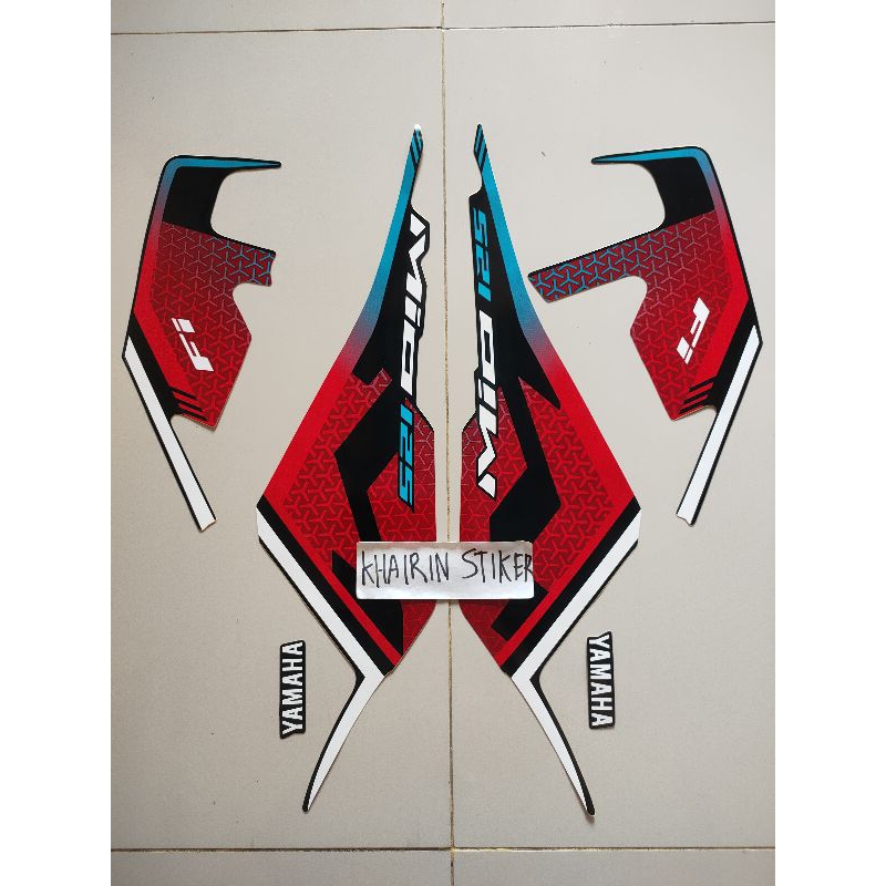 striping stiker Mio m3 2021 2022 hitam merah