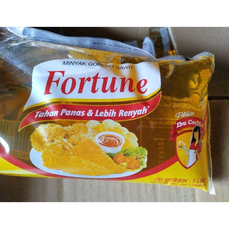 

[Produk AU42] MINYAK GORENG FORTUNE BANTAL 1 LITER 86