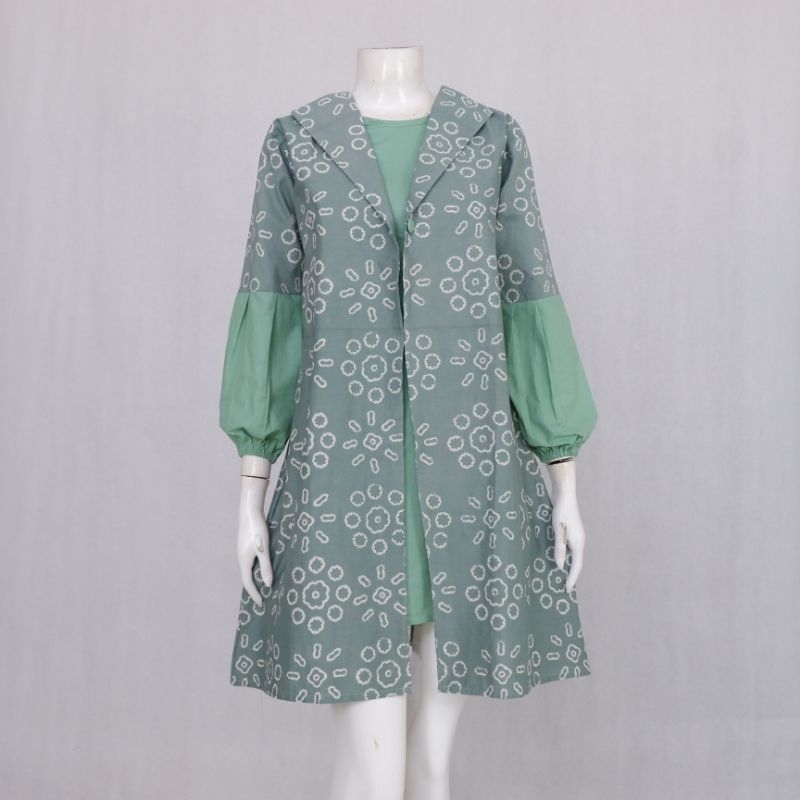 Tunik Pastel Pertiwi Model Blezer Menyatu