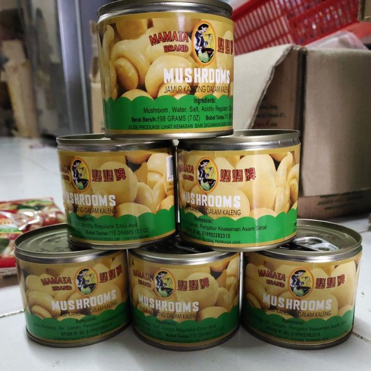 

[YEY80] Jamur kancing Kaleng Mamata 192 gram Best Seller ♪ヽ(