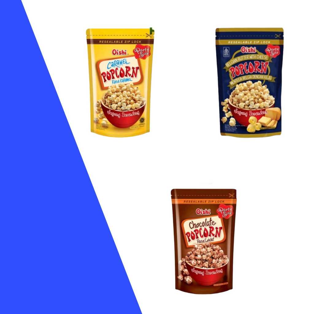 

OISHI POPCORN ALL VARIAN 100G//HARVESTMART