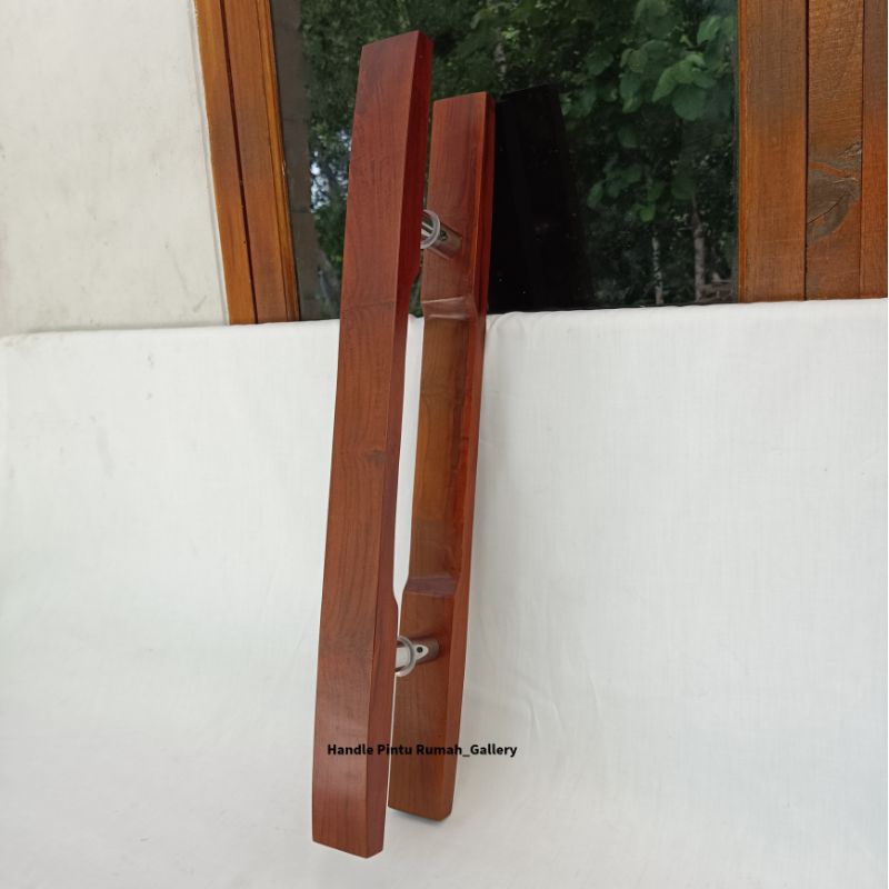 Gagang Pintu Tarikan Pintu Kaca Handle Pintu Rumah Kayu Jati Premium