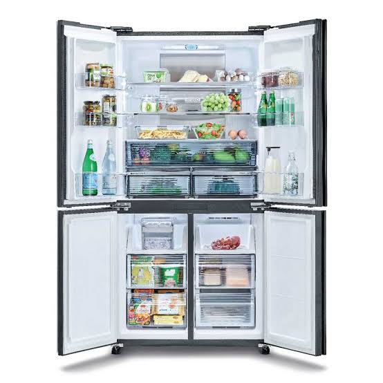 SHARP SJ IF 90 PM-DS KULKAS LEMARI ES 4 PINTU / HYBRID COOLING SYSTEM