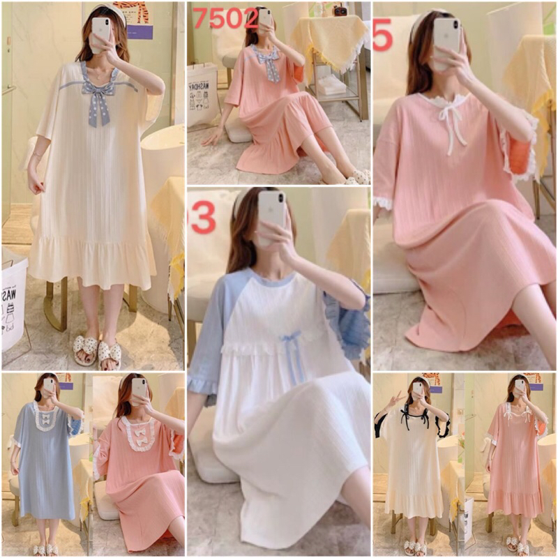 Daster Pita Katun Import sleep.pajamass
