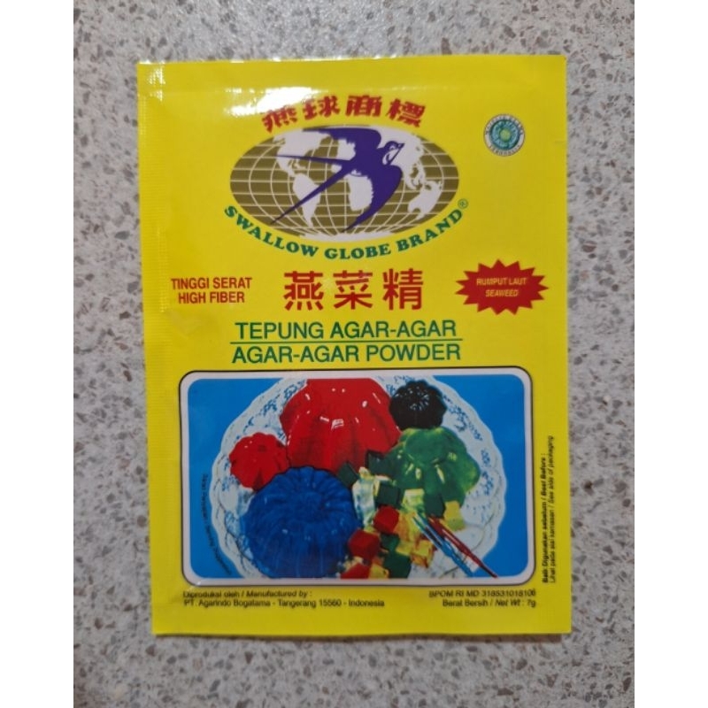 

Swallow Globe Tepung Agar Agar sachet 7gr