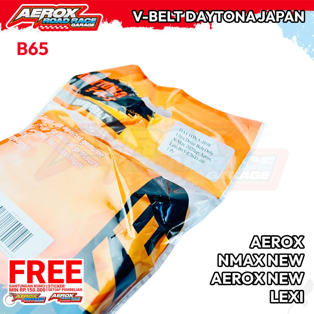 Vanbelt Vbelt Daytona Aerox Nmax Lexi New aerox nmax Fanbelt V Belt Vbelt Racing Ultradrive