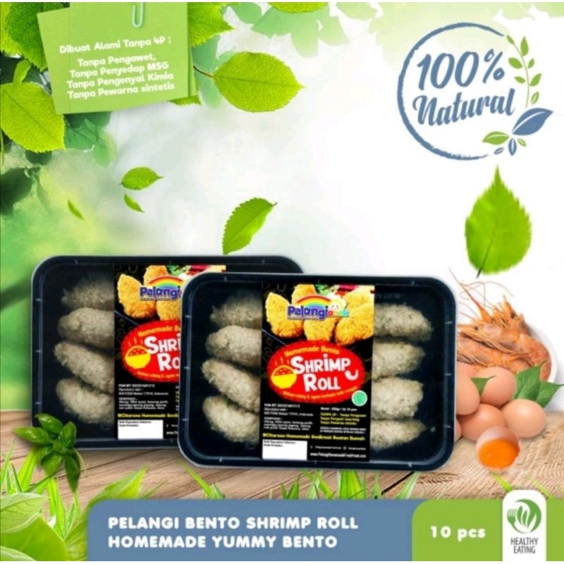 

Bento Shrimp Roll Non MSG Sehat Bergizi/Pelangi Anak Frozen Food Bogor lauk sehat instan sehat alami natural