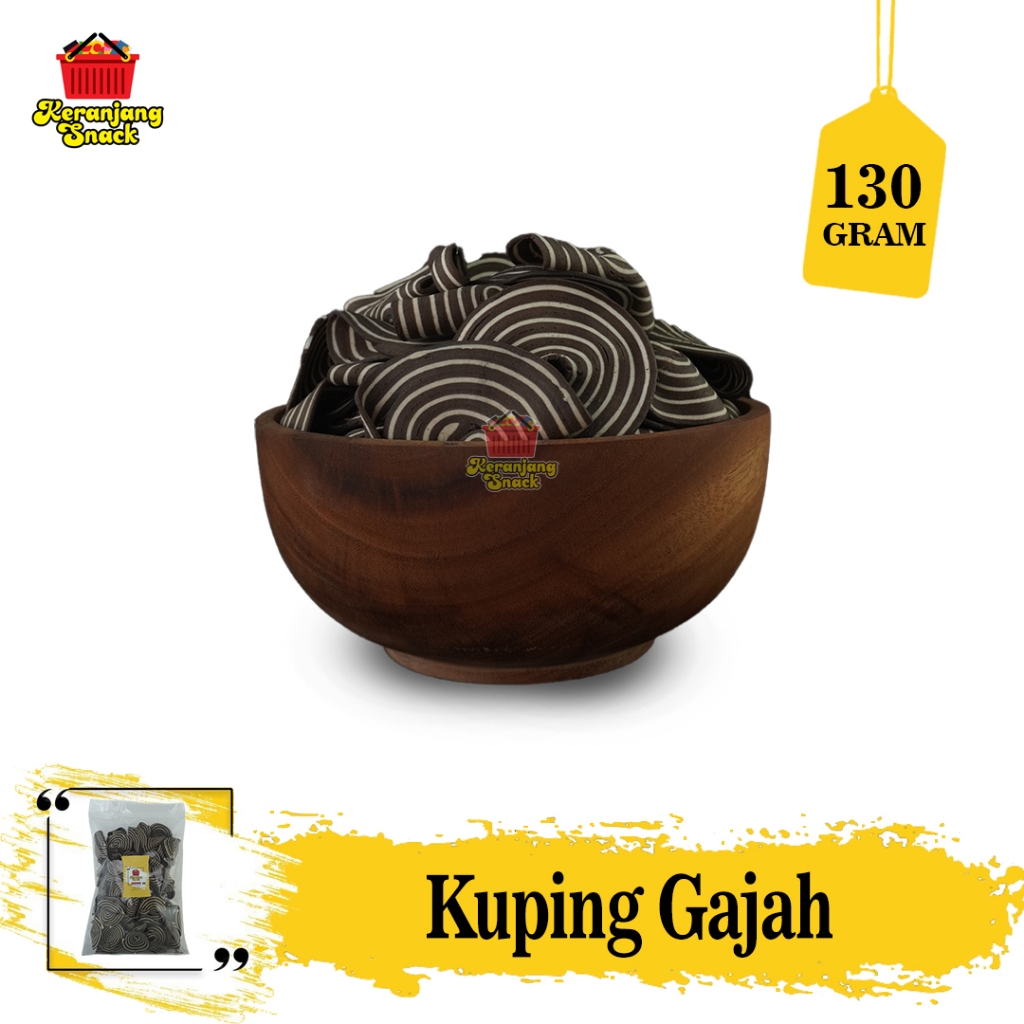 

Kuping Gajah Coklat 130g