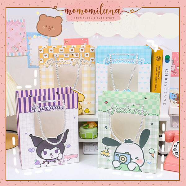 

Paper bag karakter sanrio cinnamo kuromi tas kado kantong souvenir hampers ulang tahun lucu cute MK1605