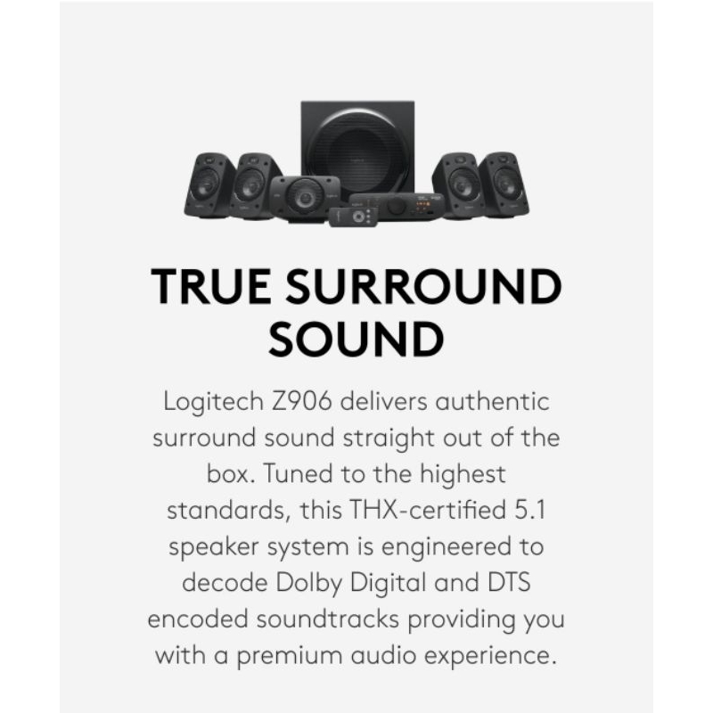 Logitech Z906 5.1 Surround Sound Speaker System