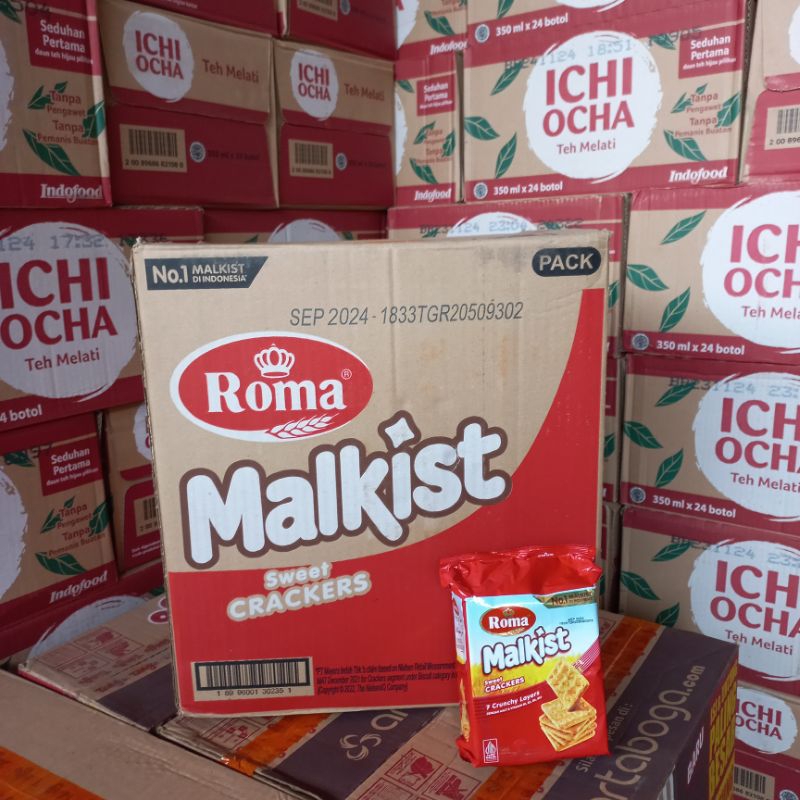 

Roma malkis crackers 224 gram 1 dus isi 36 pcs