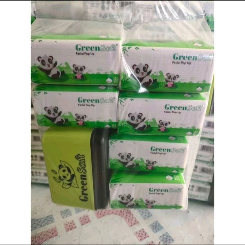 Tissue Pop up soft Green