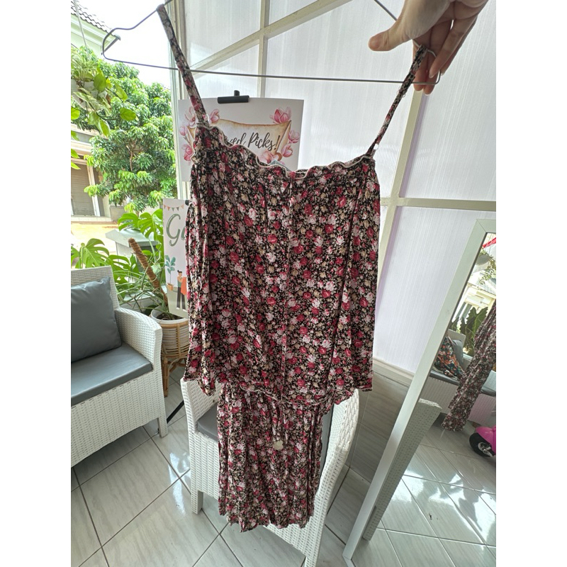 Dress pantai flower