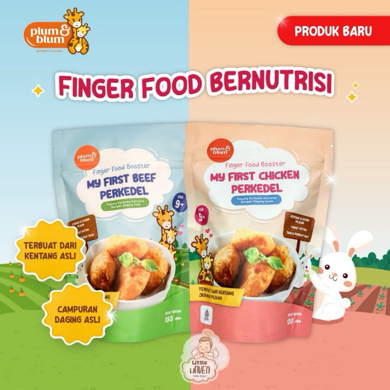 

PLUM & BLUM MY FIRST PERKEDEL FINGER FOOD BOOSTER 130 gram