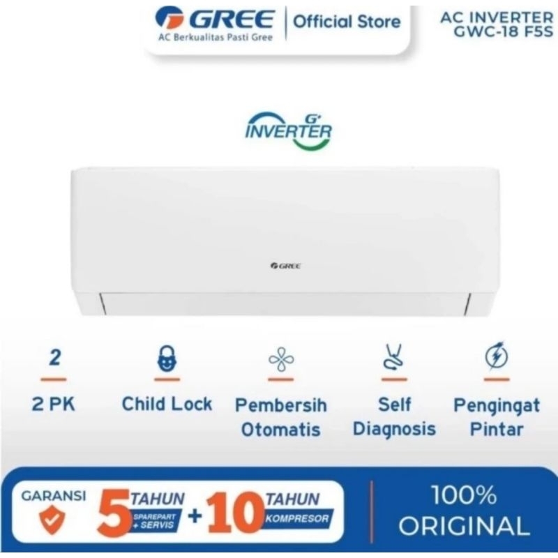 AC GREE 2PK INVERTER GWC-18F5S AC GREE 2PK GREE