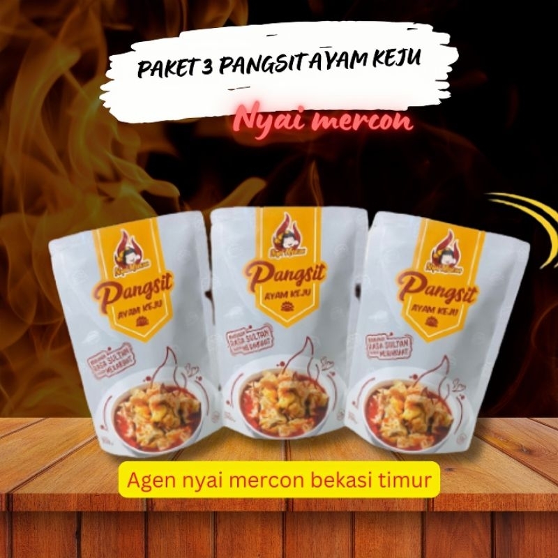 

Paket Pangsit Ayam Keju 3 Pcs Nyai mercon