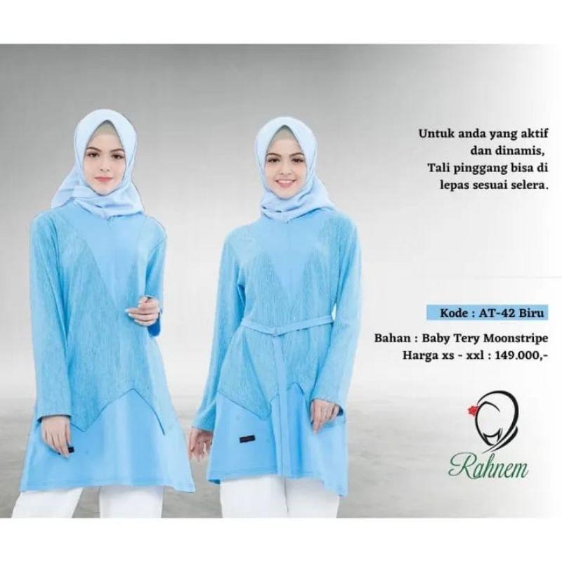 ATASAN TUNIK RAHNEM 42 BIRU