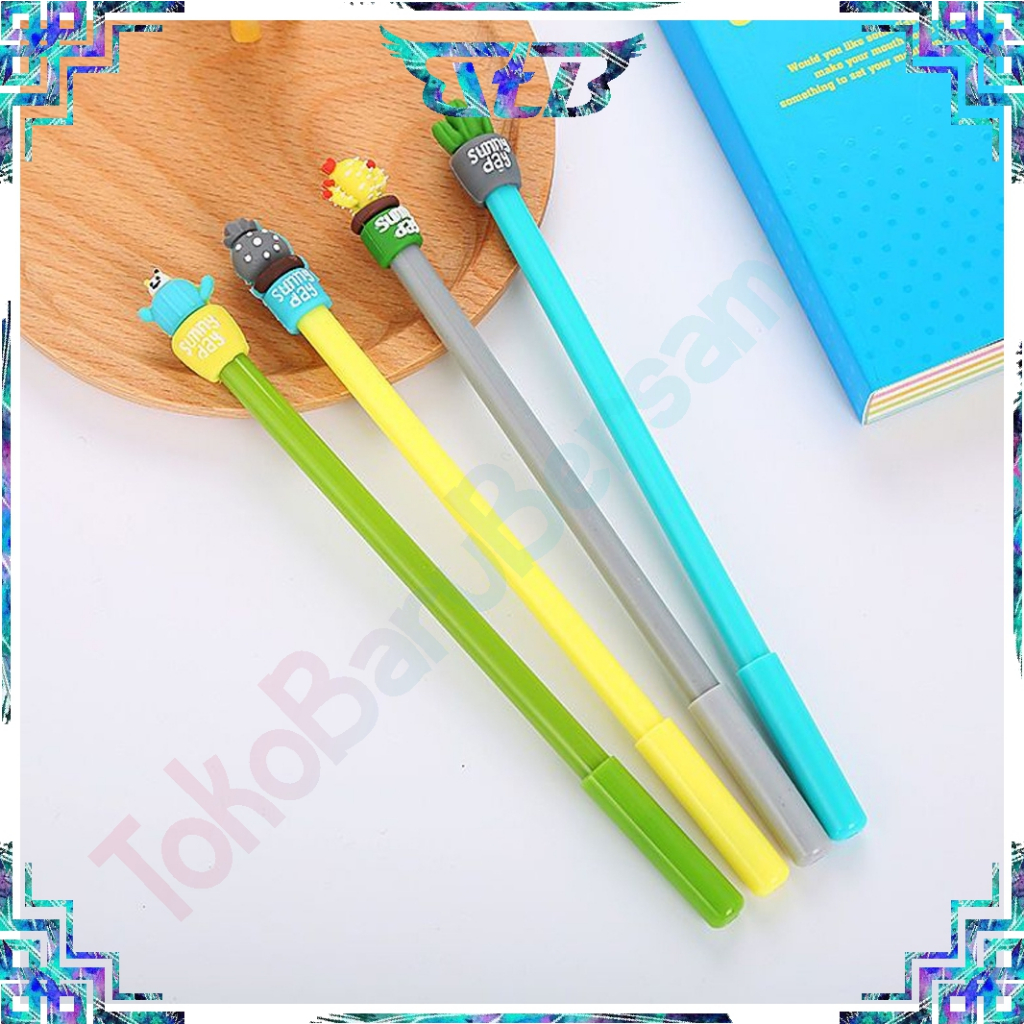 

TBB Stationary Polpen Pulpen Bulpen Bolpoin Bolpoint Pena Karakter Gel Lucu Motif Kaktus S077