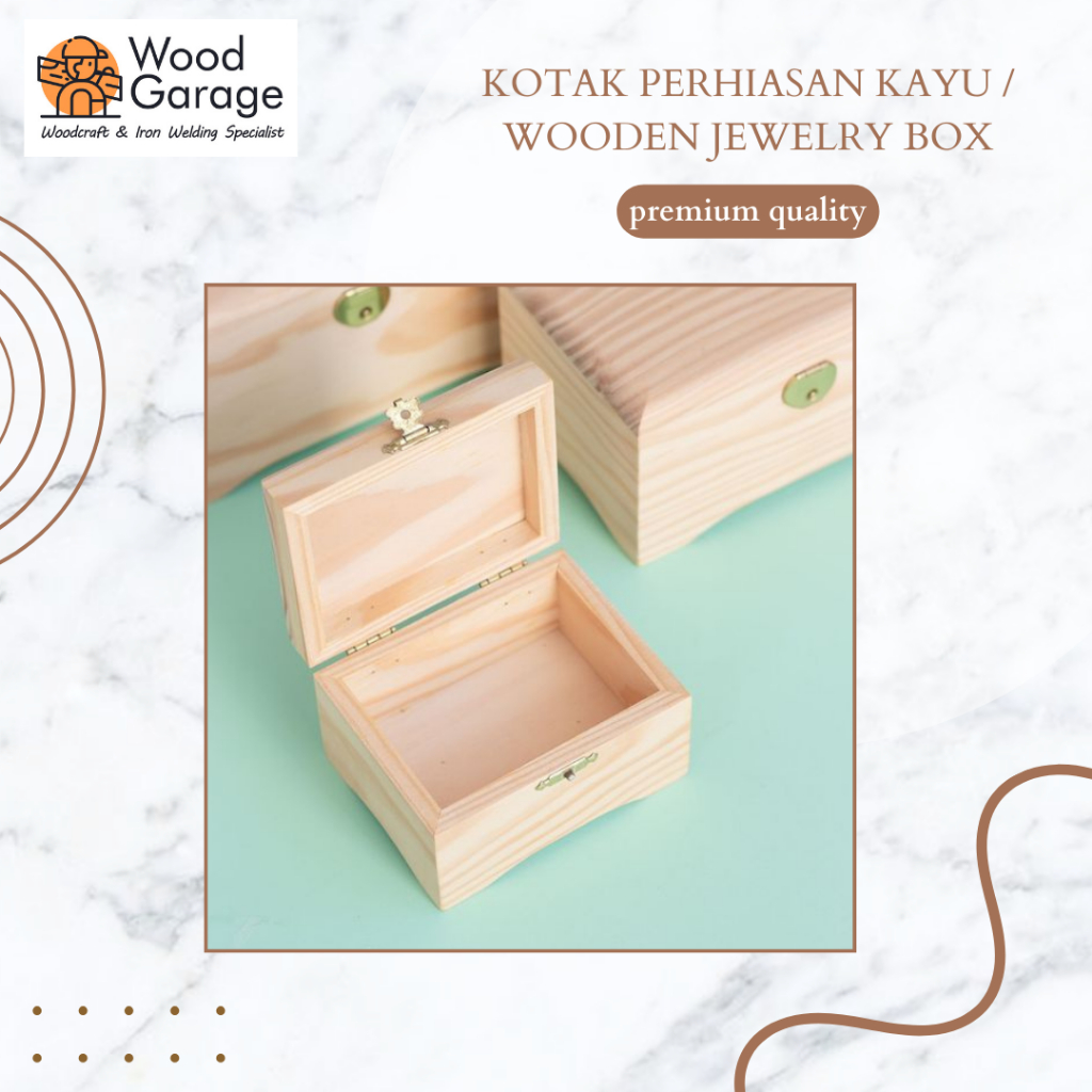 Kotak perhiasan kayu / wooden jewelry box