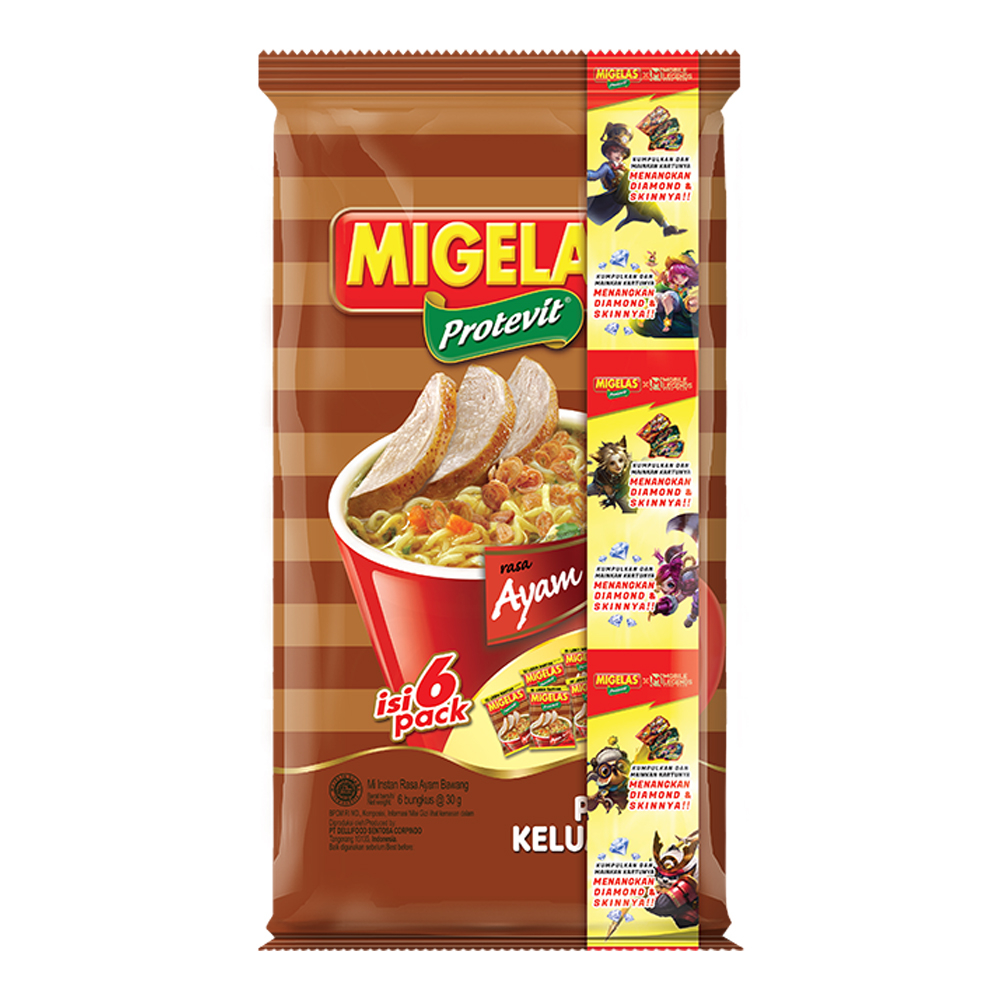 

MIGELAS Protevit Mi Instan Ayam Bawang 6 x 30 g