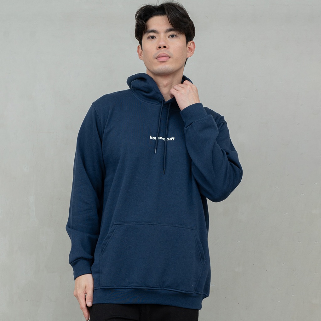 Houseofcuff Jaket Jumper Hoodie Tebal Premium Glow In The Dark Navy