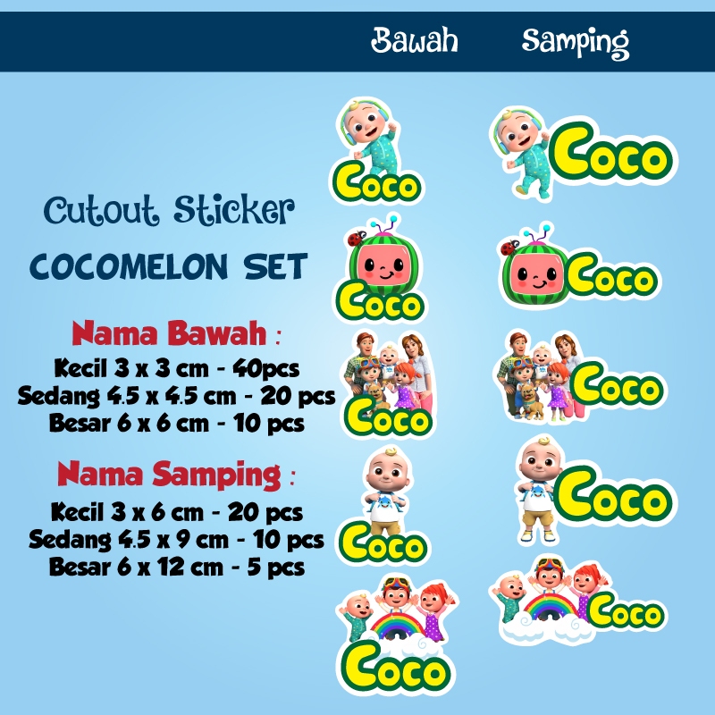 

sticker cutout cocomelon