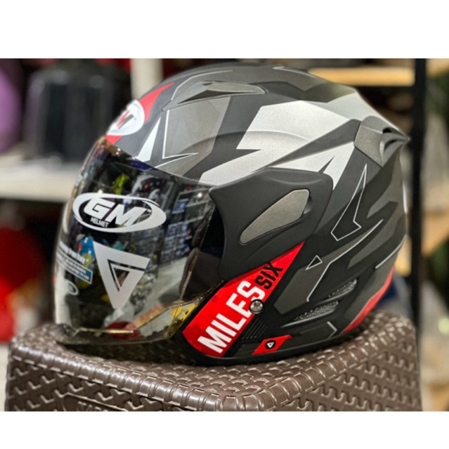 Helm GM Fighter Motif Terbaru SixMiles Original