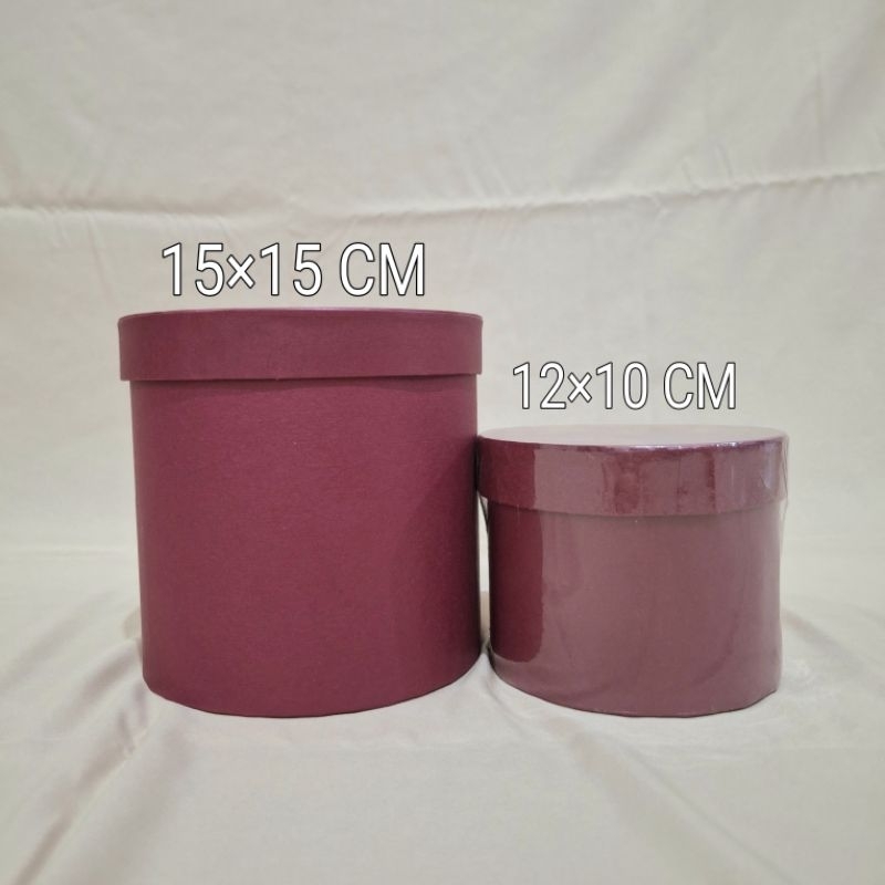 

Bloom box / Flower box / Kotak Hadiah / Hampers Box / Round Flower Box 15×15 CM