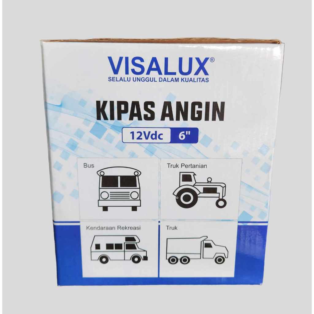 Ay00 VISALUX KIPAS ANGIN 12 VOLT / 24 VOLT 6 INCH KIPAS ANGIN MOBIL / TRUK